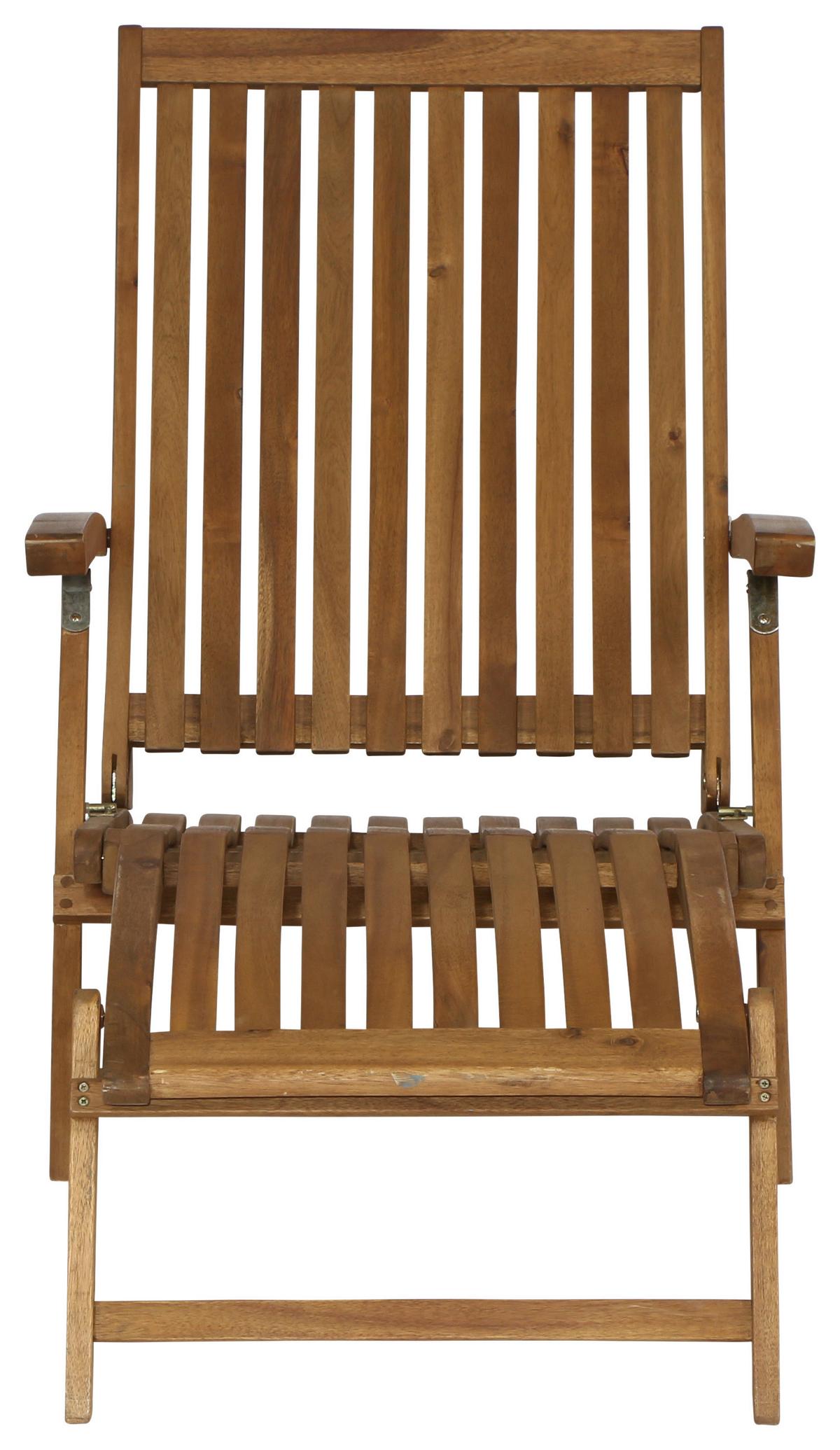 Bäderliege Paleros Echtholz Akazie verstellbar - Akaziefarben, KONVENTIONELL, Holz (60/90/147cm) - Siena Garden