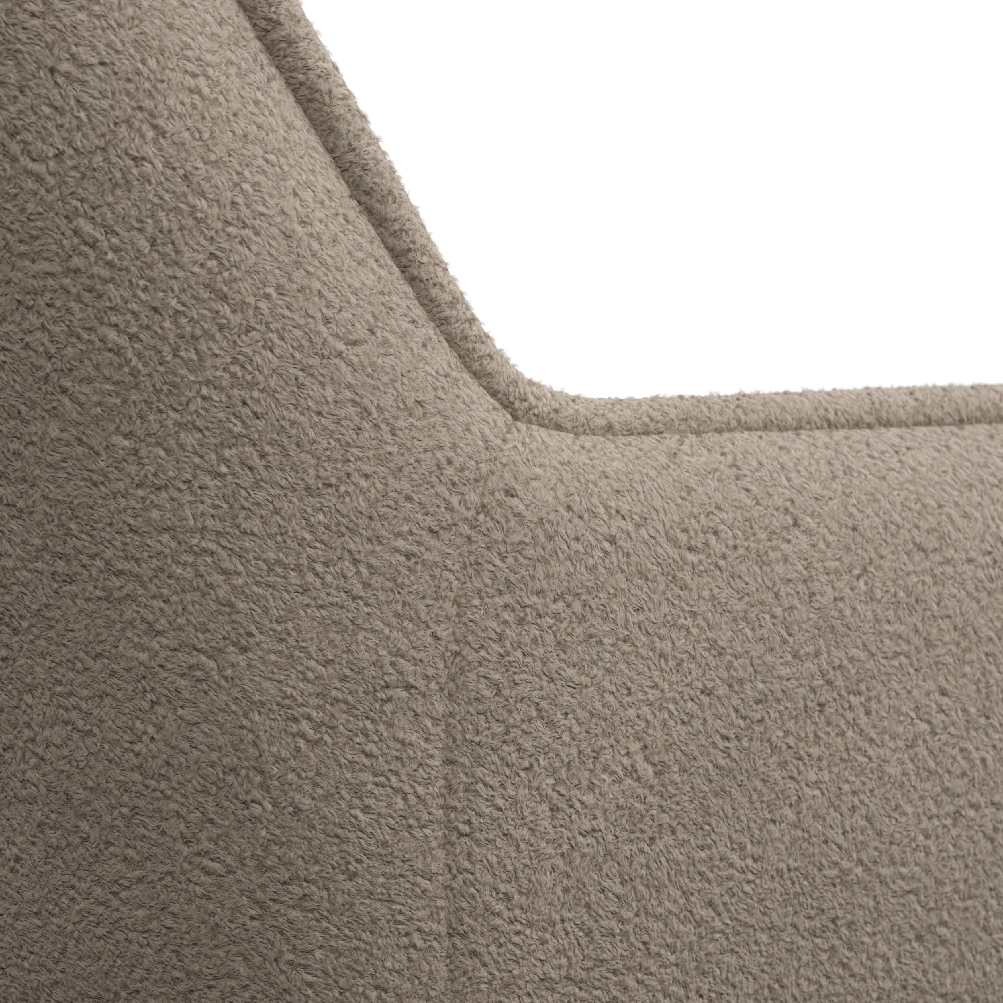 GUNGSTOL FÖR BARN LUNA - beige/bokfärgad, Modern, metall/trä (47/69/60cm) - Bessagi Kids