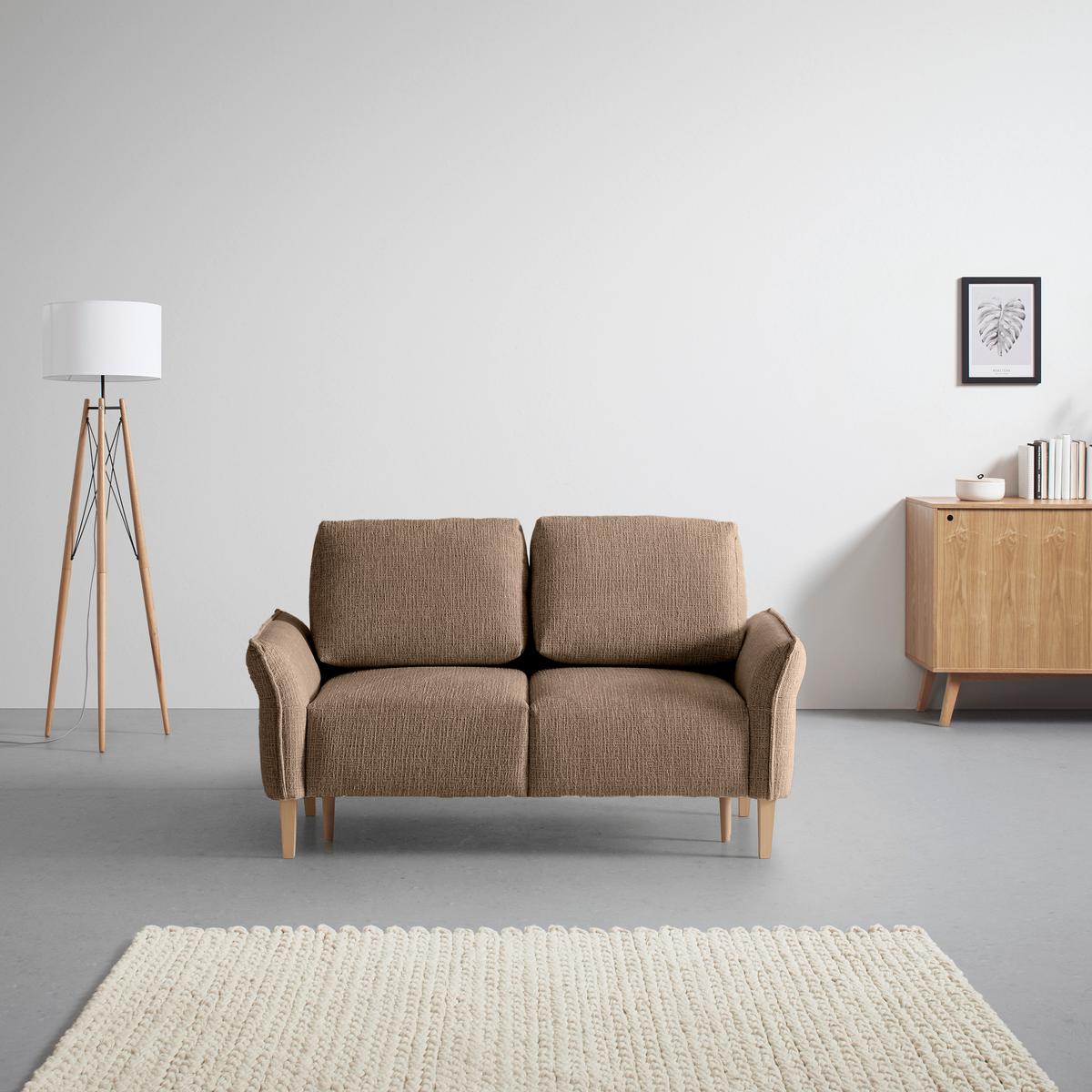 CANAPEA CU 2 LOCURI CUSTOM - maro/crem, Modern, textil (150/85/92cm) - Mömax