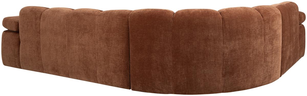 Ecksofa Mojo Rostfarben S: 230x310 cm - Rostfarben, Design, Textil (230/310cm) - Livetastic