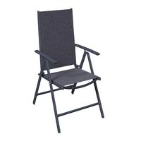 Vrtni Stol Niki, Antracit, Aluminij - temno siva/črna, Basics, kovina/umetna masa (56/106/54cm)