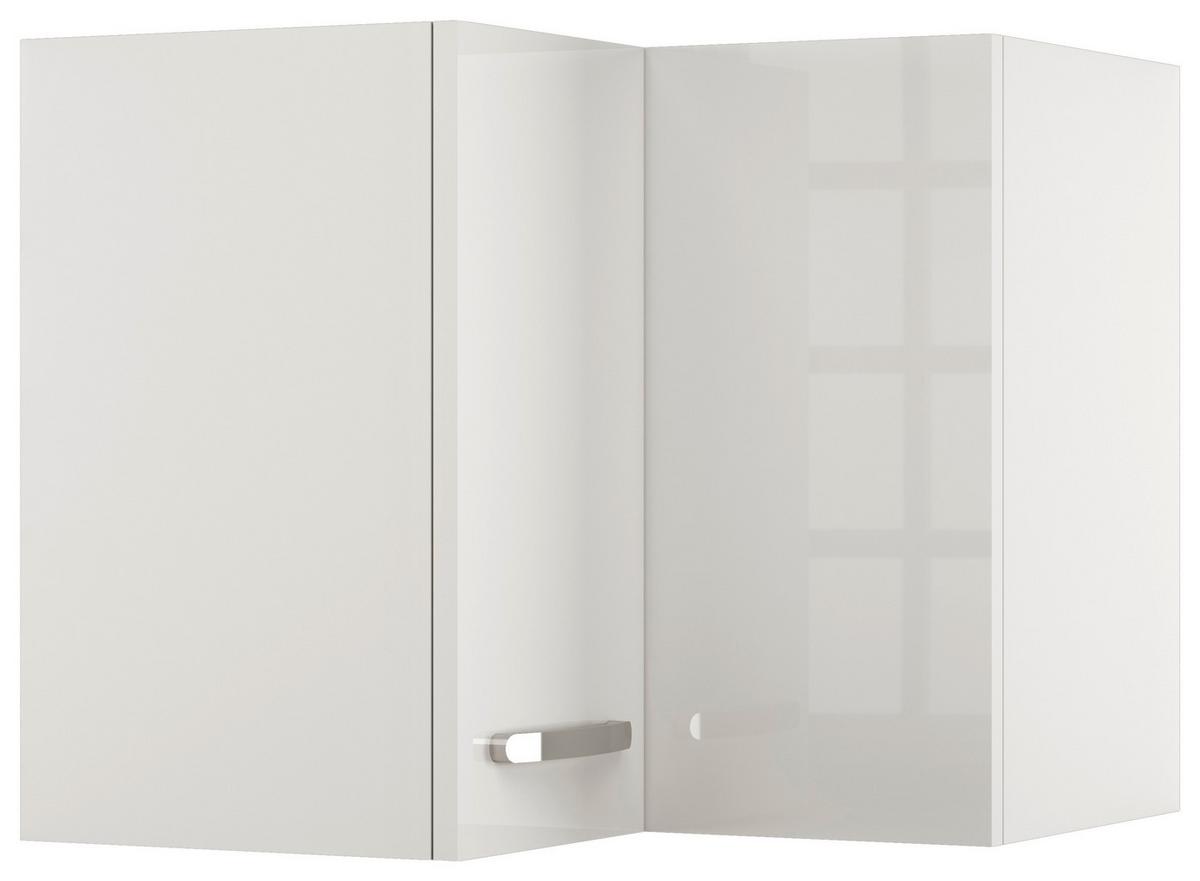 Corp suspendat pe colț Alba - alb/alb lucios intens, Modern, material pe bază de lemn (60/54,8/32cm)
