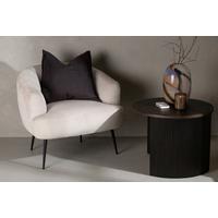 SESSEL DERRY - Beige/Schwarz, Design, Textil/Metall (70/68.5/79cm) - Livetastic