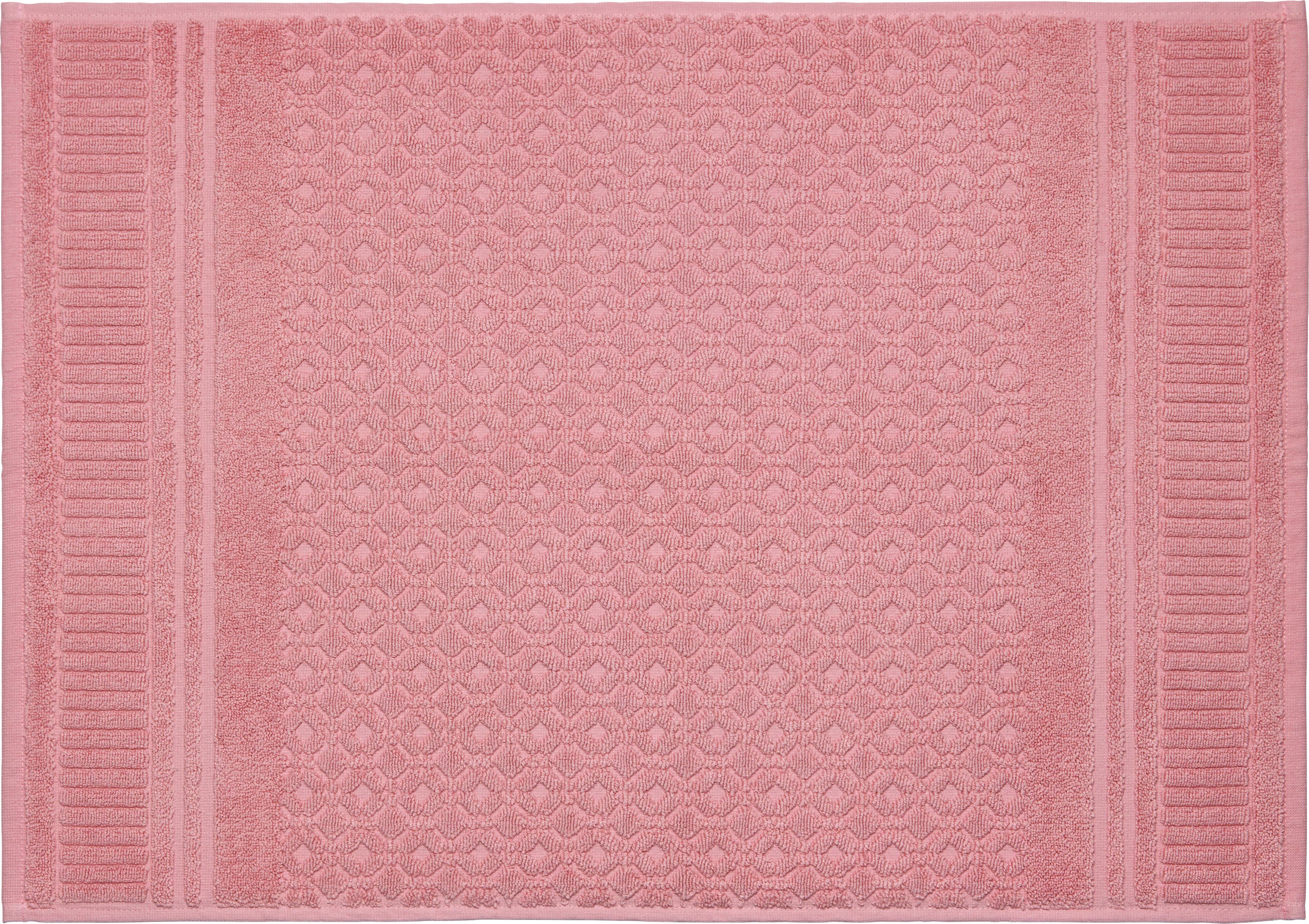 Badematte Carina Rosa 50x70cm - Rosa, Romantik / Landhaus, Textil (50/70cm) - Modern Living
