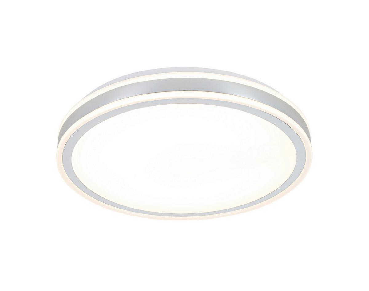 Stropna Led-svetilka Farbi - barve kroma/bela, Moderno, kovina/umetna masa (38/38/6cm) - Mömax