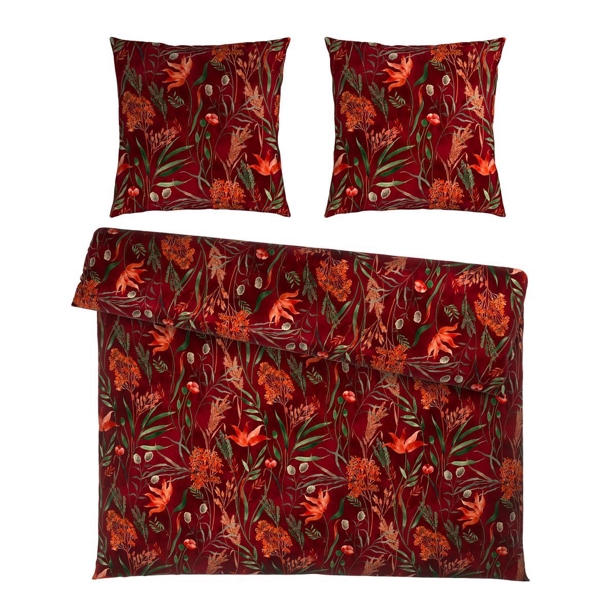 Bettwäsche Nora XXL Rot ca. 200x200cm - Rot, MODERN, Textil (200/200cm) - Mömax