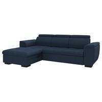Sarokkanapé Paris - sötétkék/fekete, Modern, faalapú anyag/textil (180/100/275cm) - Mömax