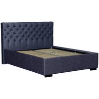 Tapecirani Krevet Miami Storage - tamno plava/crna, Design, drvo/tekstil (180/200cm) - Modern Living