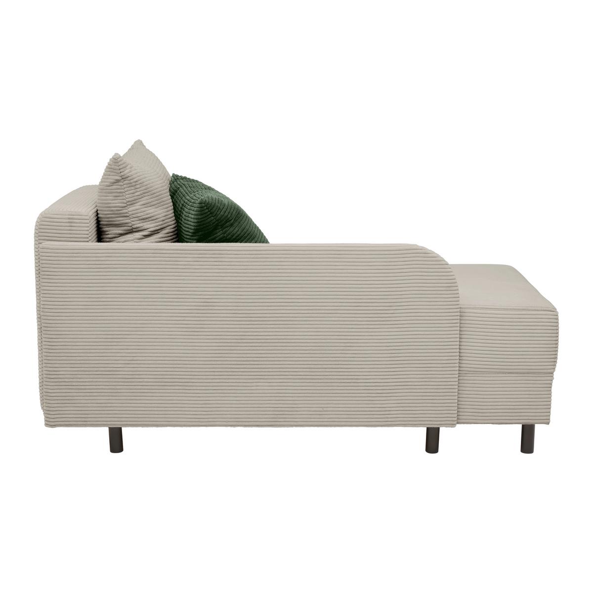Liege Nova Beige - Beige/Schwarz, MODERN, Holz/Textil (145/62/85cm) - Mömax