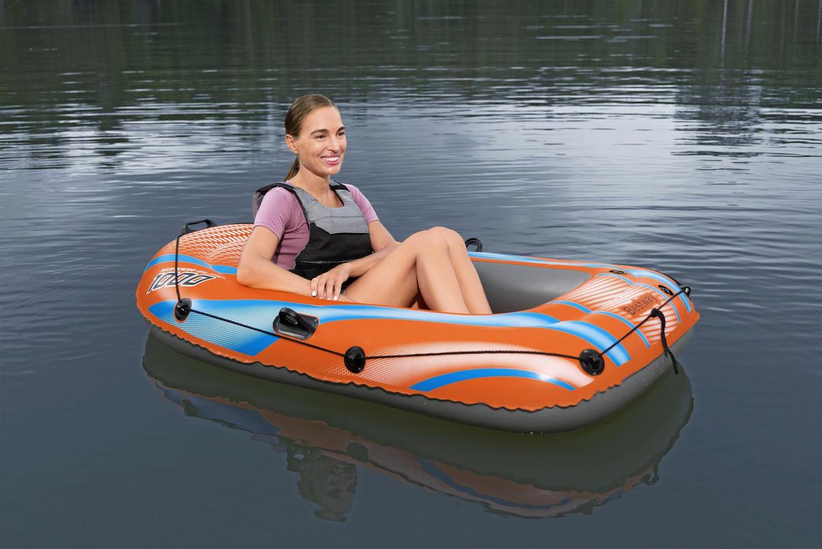 KAJAK 61135 - niebieski/pomarańczowy, Konventionell, tworzywo sztuczne (162/96/27cm) - Bestway
