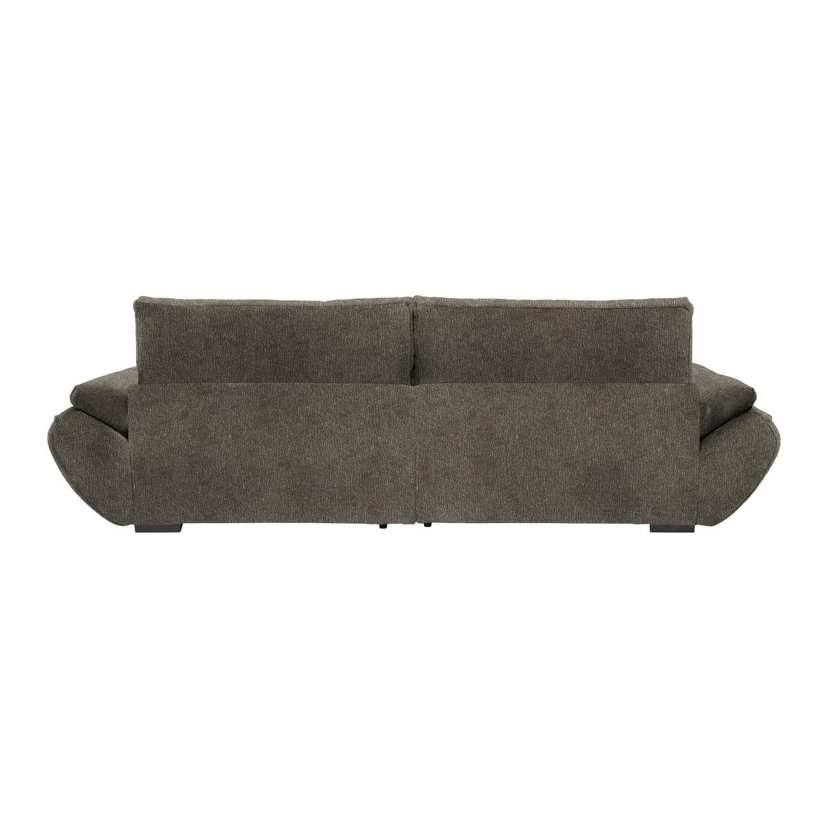 Wohnlandschaft Vivo Dunkelgrau - Dunkelgrau/Schwarz, MODERN, Kunststoff/Textil (317/63/179cm) - Premium Living