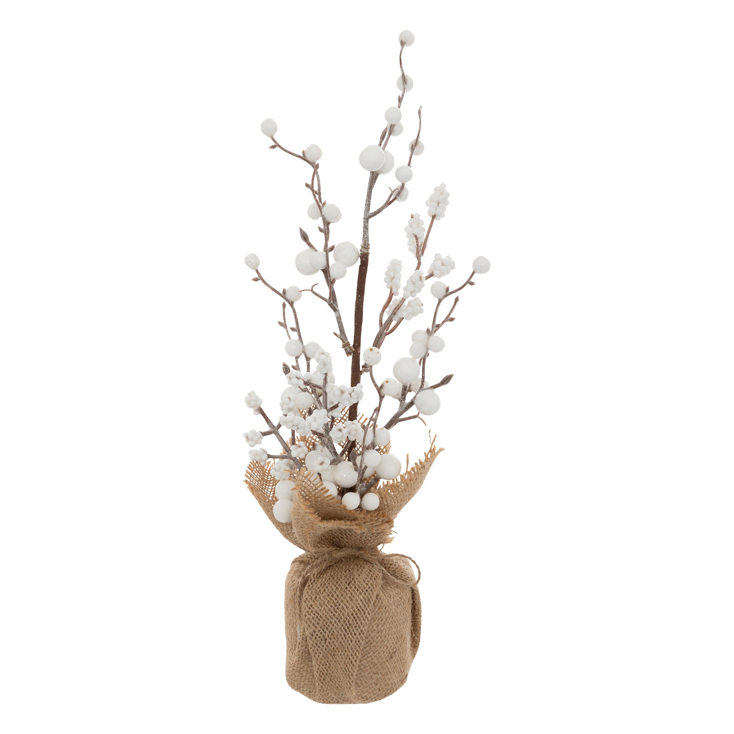 Floare artificială cca. 38 cm White Berry - Modern (8/8/38cm)