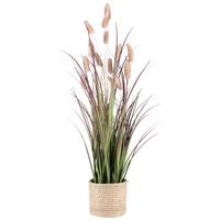 PLANTE ARTIFICIELLE GRASBUSCH I - Naturfarben/Rosa, Konventionell, Naturmaterialien/Kunststoff (60cm) - Modern Living