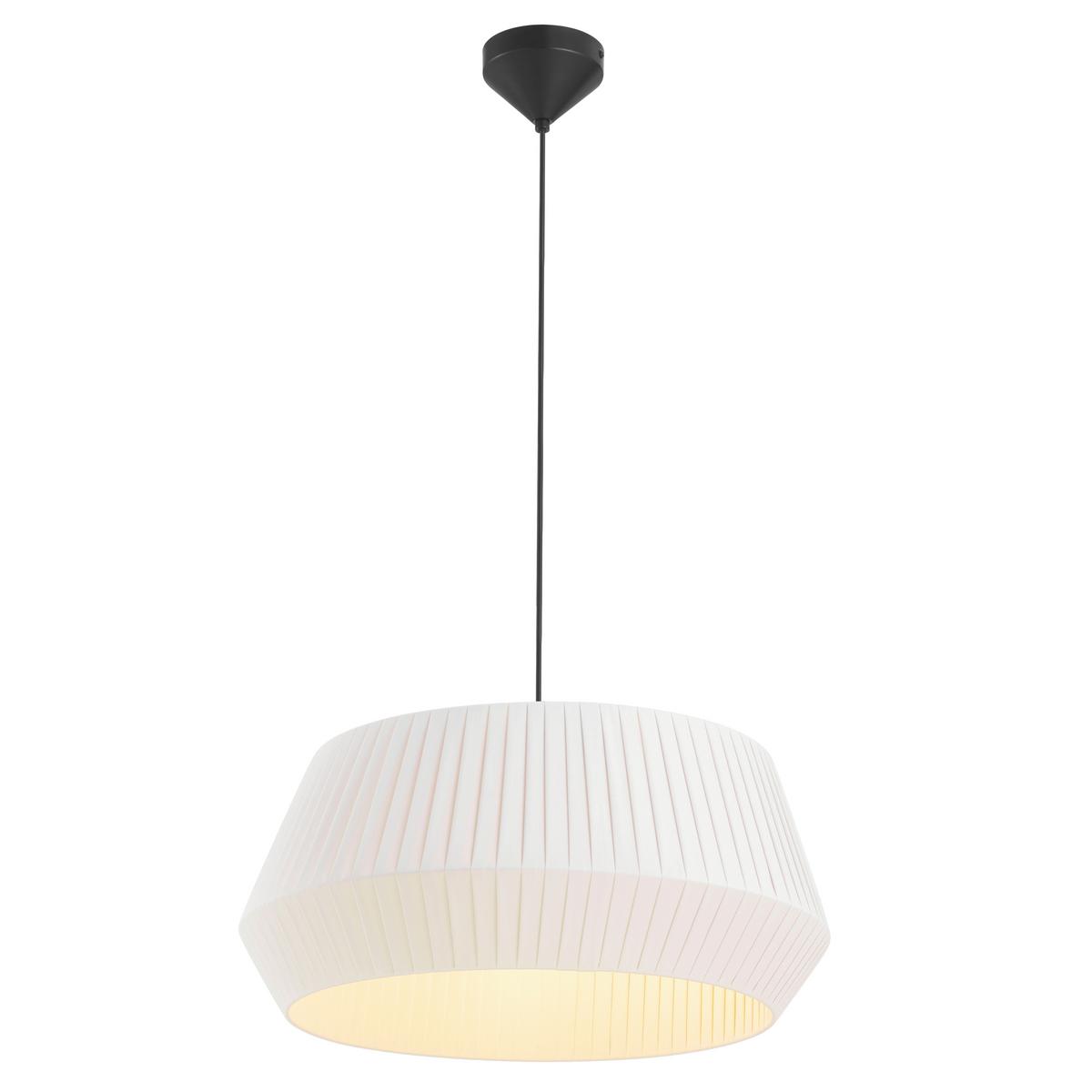 LAMPA WISZĄCA 2112373001 DICTE PELA 53 WEISS - biały, Design, tkanina (53/29cm) - Nordlux