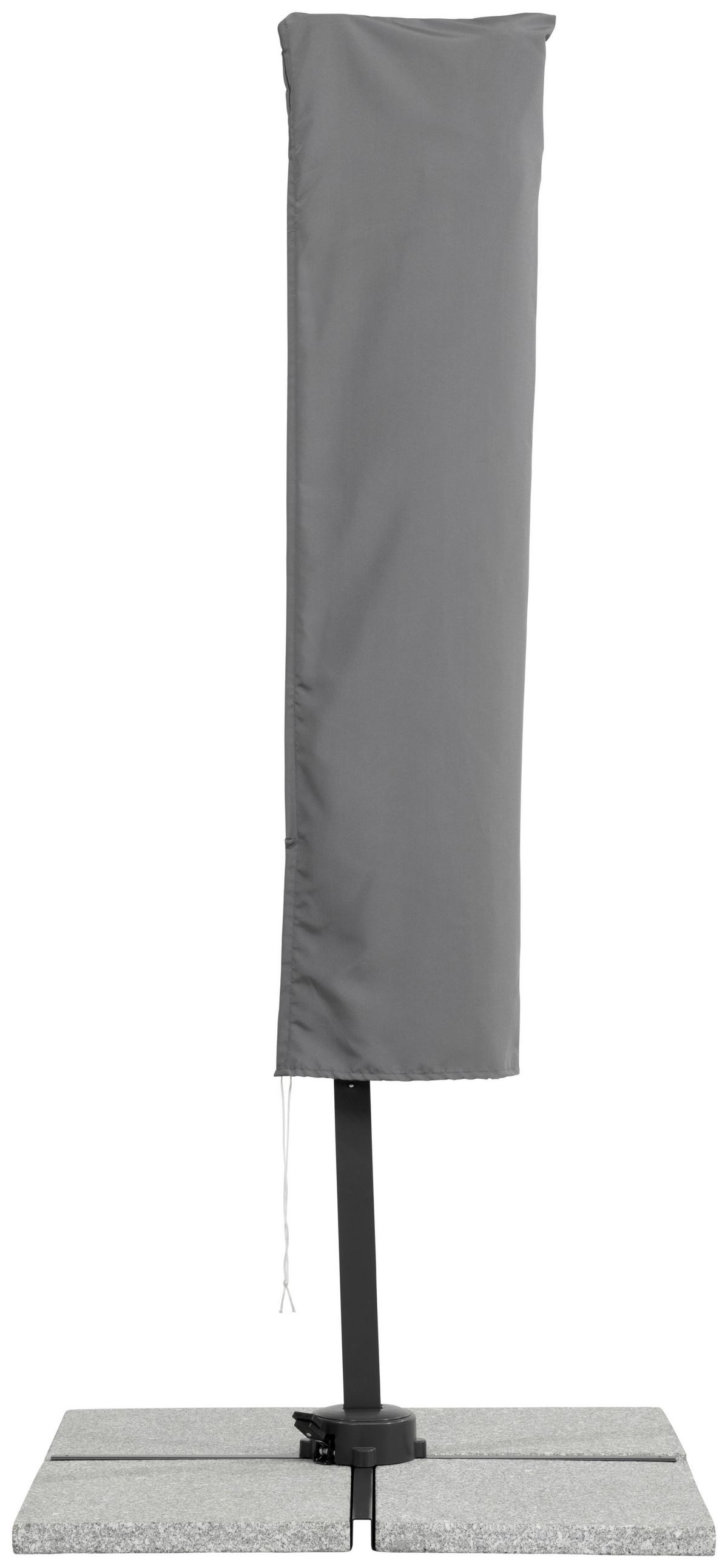 Ampelschirm Rhodos Junior ca.300x239x230cm Rot - Anthrazit/Rot, Basics, Textil/Metall (300/239/230cm) - Schneider