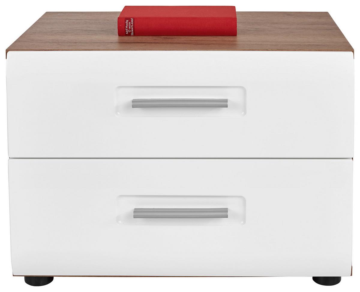 Nočna Omarica Avensis New - črna/barve hrasta, Konvencionalno, umetna masa/leseni material (56/40,5/37,1cm) - Mömax