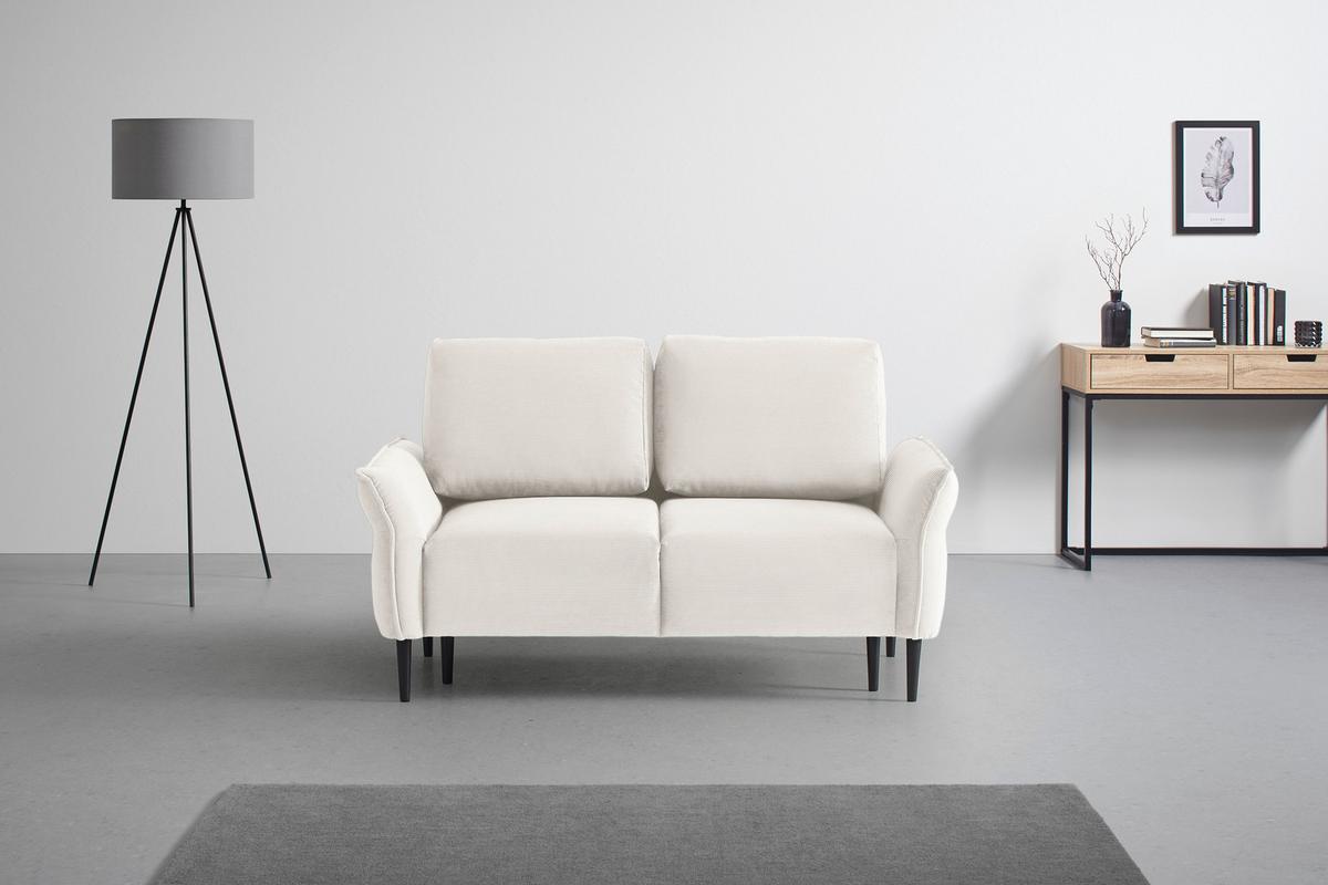 2-Sitzer-Sofa Custom Dunkelgrün - Dunkelgrün/Beige, MODERN, Holz/Textil (150/85/92cm) - Mömax