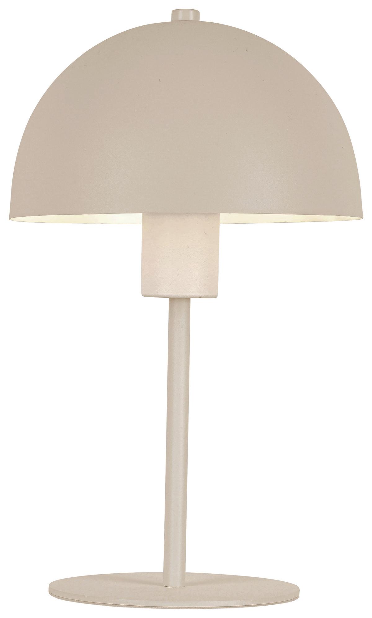 Tischleuchte Jertz Beige max. 25 Watt - Beige, KONVENTIONELL, Kunststoff/Metall (18/18/30cm) - Mömax