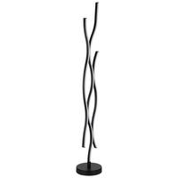 Stoječa Led-svetilka Geronimo, S Sijalko - črna/opal, Trend, kovina/umetna masa (20/135cm) - Globo