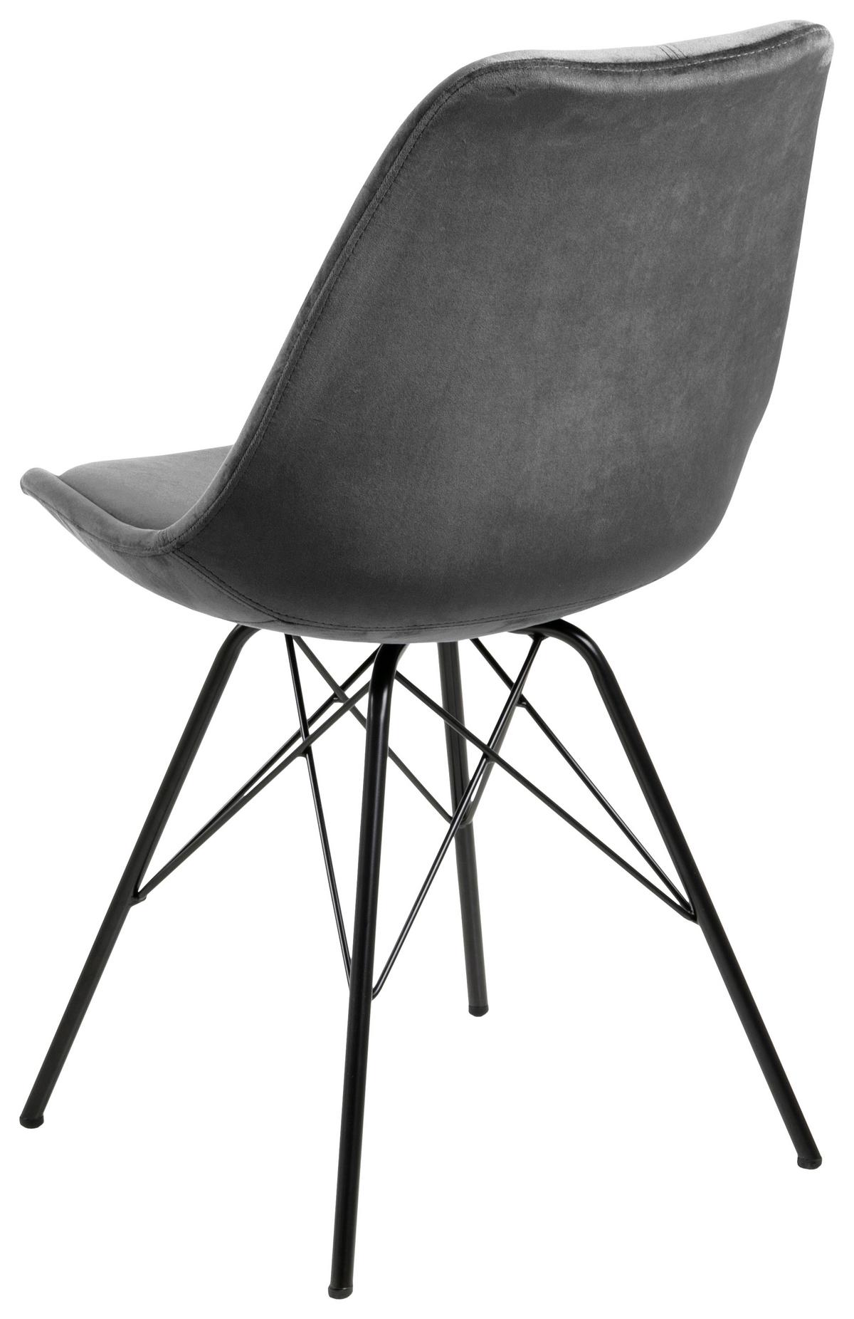 KRZESŁO ERIS - ciemnoszary/czarny, Trend, metal/tkanina (48,5/85,5/54cm) - Carryhome