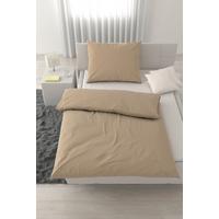 Lenjerie de pat Xenia Uni, 140x200/70x90 cm - bej, Modern, textil (140/200cm) - Premium Living