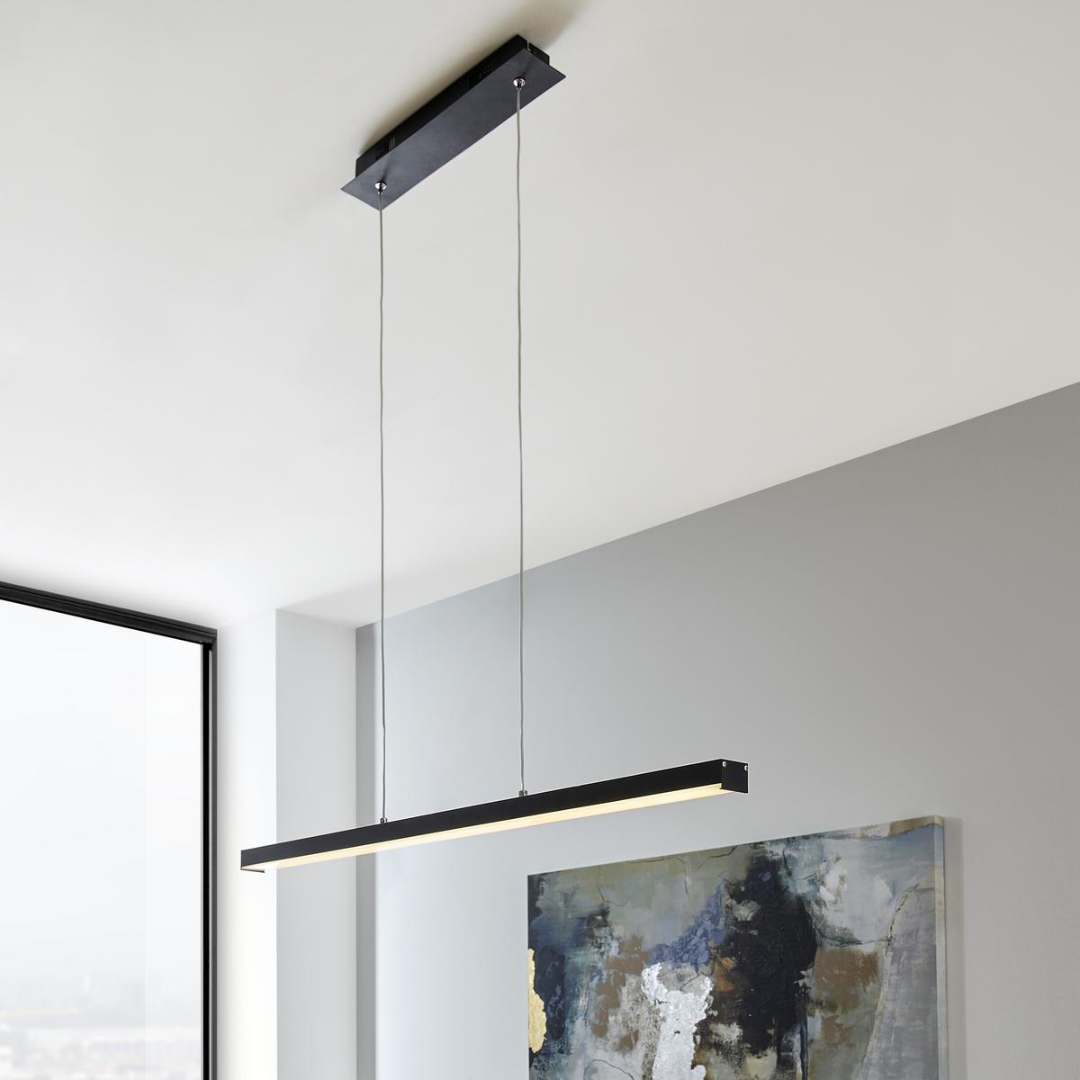LAMPA WISZĄCA LED SUPREME *SBN*SH* - czarny, Konventionell, tworzywo sztuczne/metal (100/5/120cm) - Novel