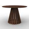 MATBORD ENNIO - valnötsfärgad, Modern, metall/trämaterial (120/75cm) - Bessagi Home