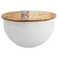 Klubska Miza Wohnling - bela/rjava, Moderno, kovina/les (60/60/34cm) - MID.YOU