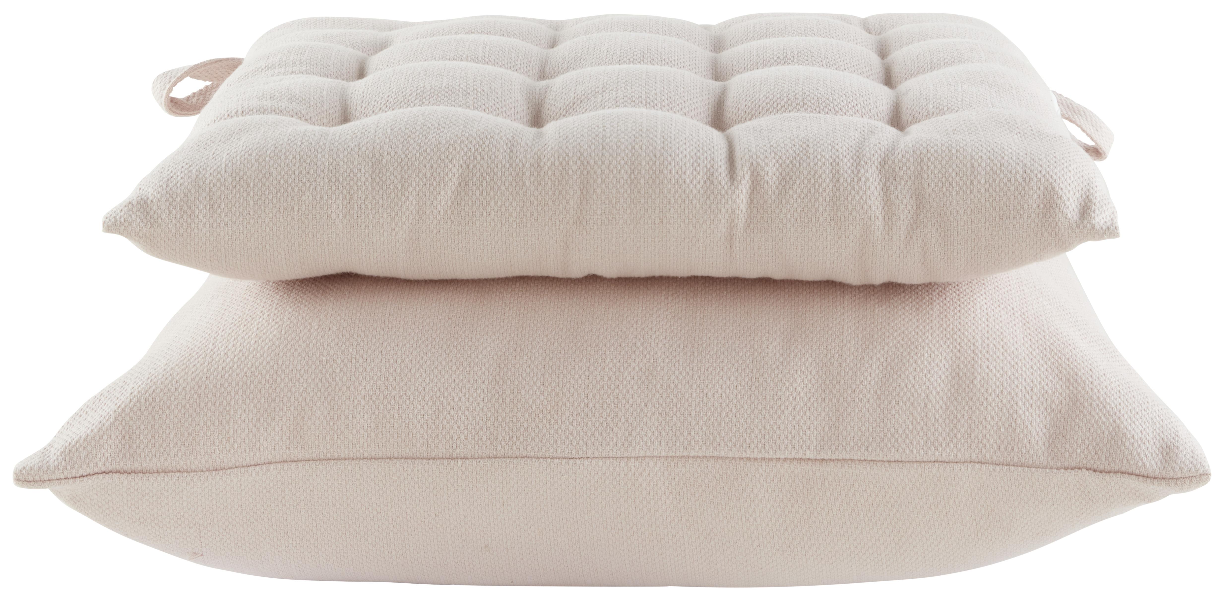 PODUSZKA DO SIEDZENIA CHRIS - różowy, Modern, tkanina (40/40cm) - Premium Living