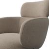STOL MED ARMSTÖD LIORA - brun/svart, Modern, metall/textil (57,5/84/61cm) - Bessagi Home