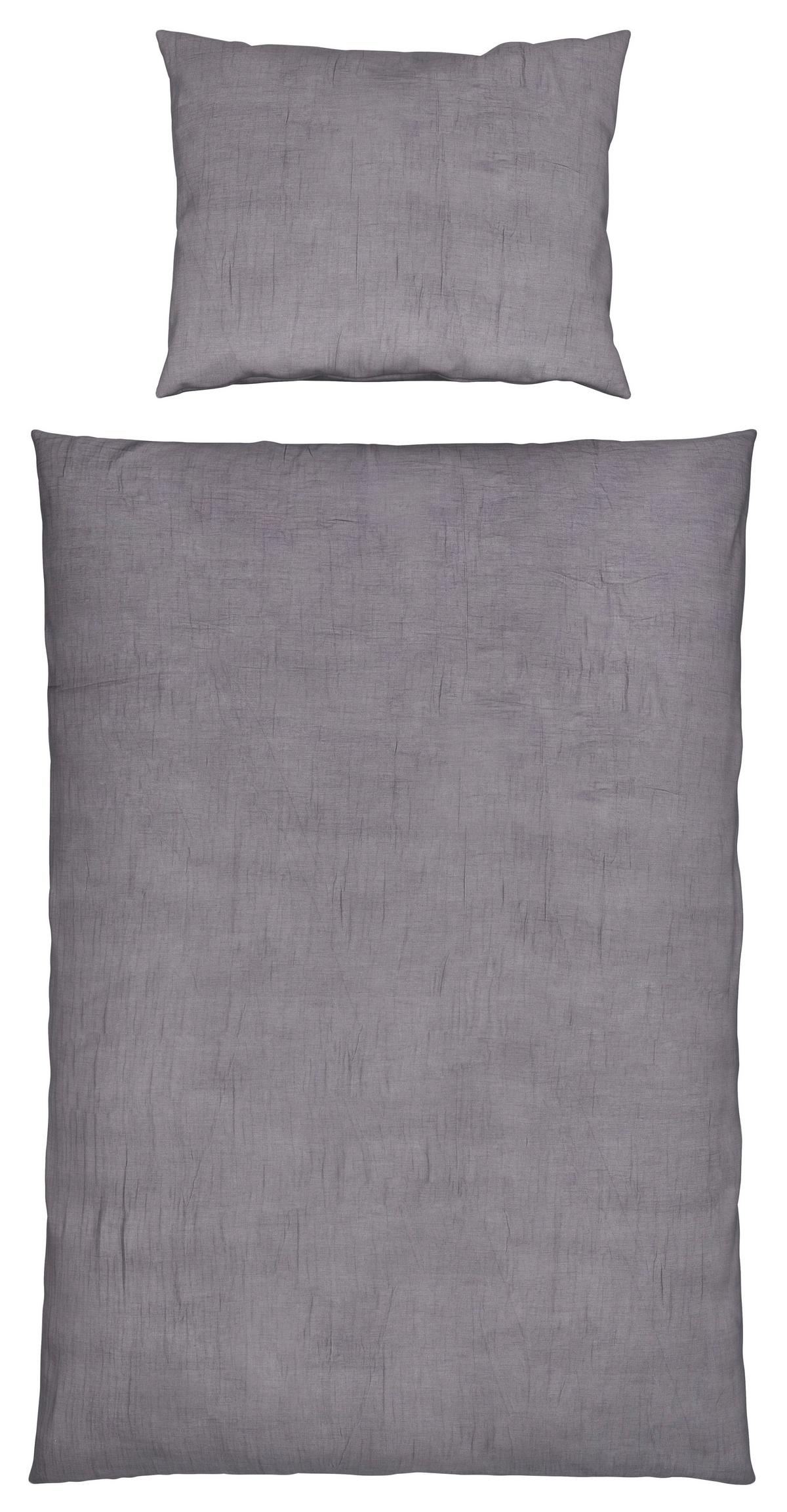 BETTWÄSCHESET MELANIA - Grau, Lifestyle, Textil (160/210cm) - Modern Living