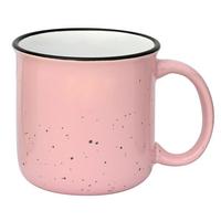 Kaffeebecher Tina in Pink - Rosa, Konventionell, Keramik (8,8/8,5cm) - Based