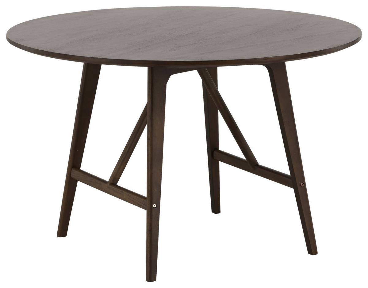 Esstisch Kaseidon Ø ca. 100 cm Dunkelbraun - Dunkelbraun, Design, Holz/Holzwerkstoff (100/100/75cm) - Livetastic