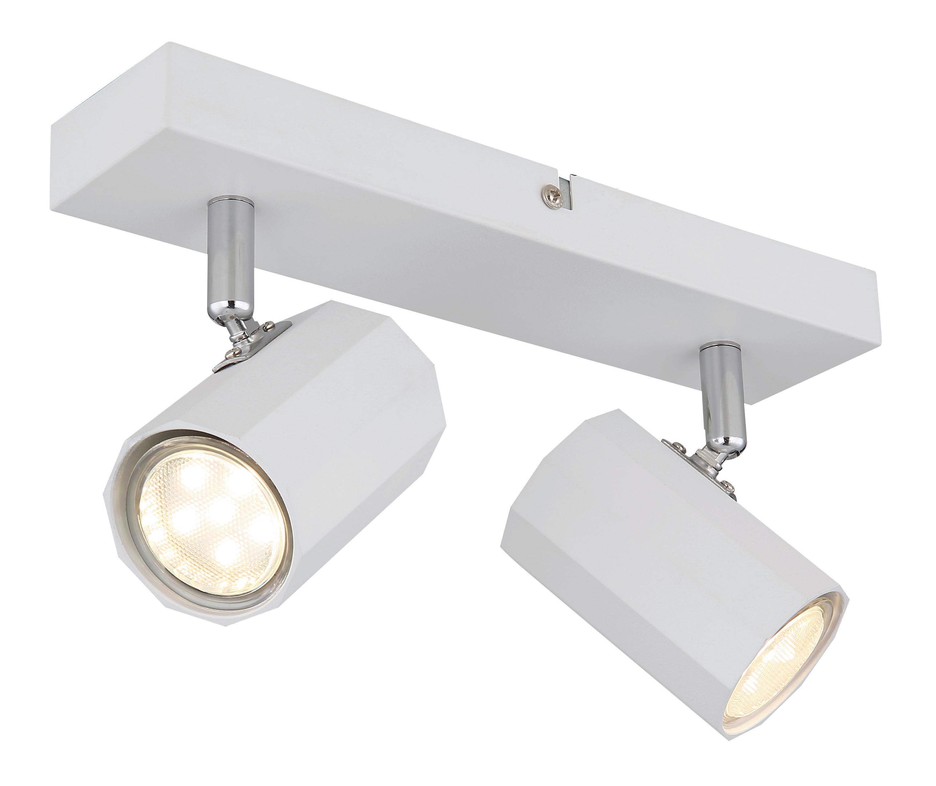 STRAHLER 57918-2W JAMES - Weiss, Design, Metall (26/6/14,5cm) - Globo