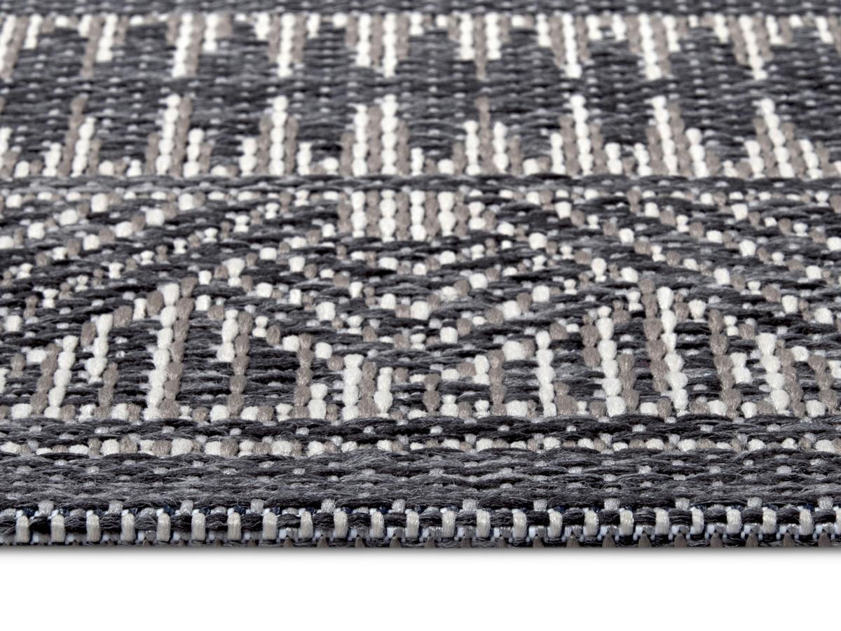 Outdoorteppich Noble Grau/Beige ca. 63x120cm - Beige/Grau, Design, Kunststoff (63/120cm)