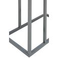 Beistelltisch in Weiß/Dunkelgrau - Dunkelgrau/Weiß, MODERN, Glas/Metall (46/61/26cm) - MÖMAX modern living