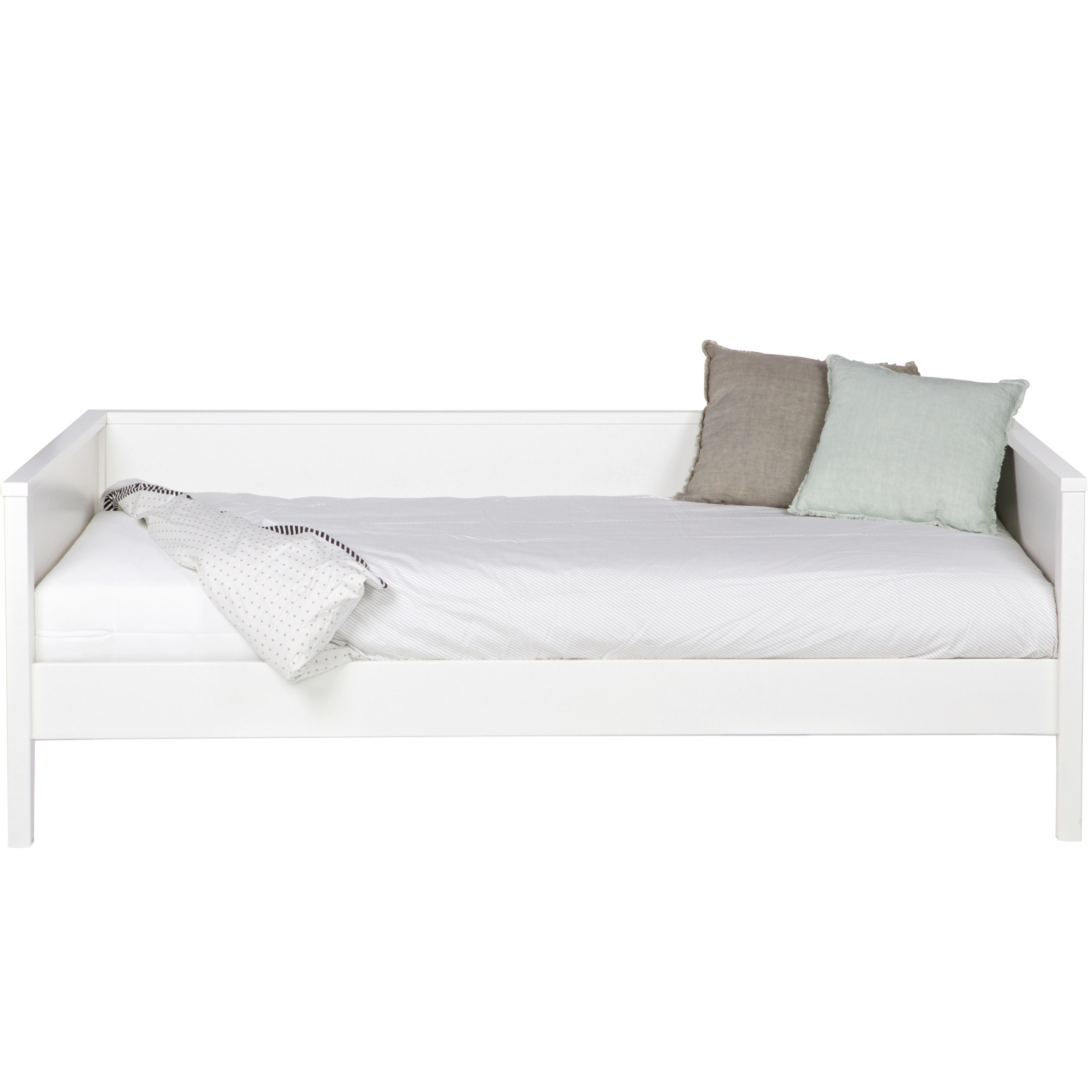 Bett Nikki Weiß ca. 90x200 cm - Weiß, Basics, Holz (90/200cm) - MID.YOU