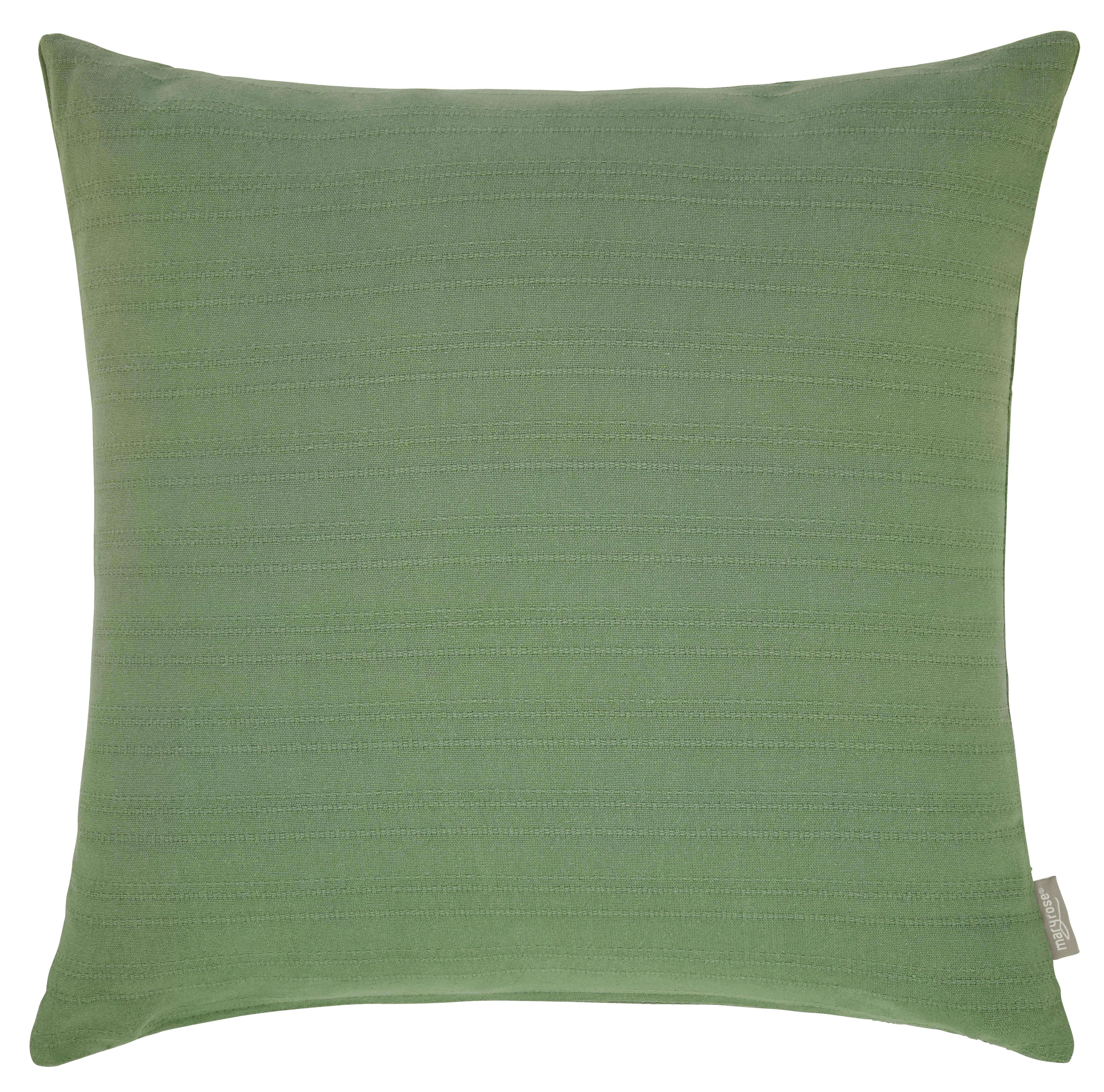 Zierkissen GWYN in Jadegrün ca. 50x50cm - Jadegrün/Grün, MODERN, Textil (50/50cm) - Mary's