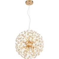 LED-Deckenleuchte Cheyenne Klar/Goldfarben max. 3,5 Watt - Klar/Goldfarben, Basics, Glas/Metall (40/40/150cm)