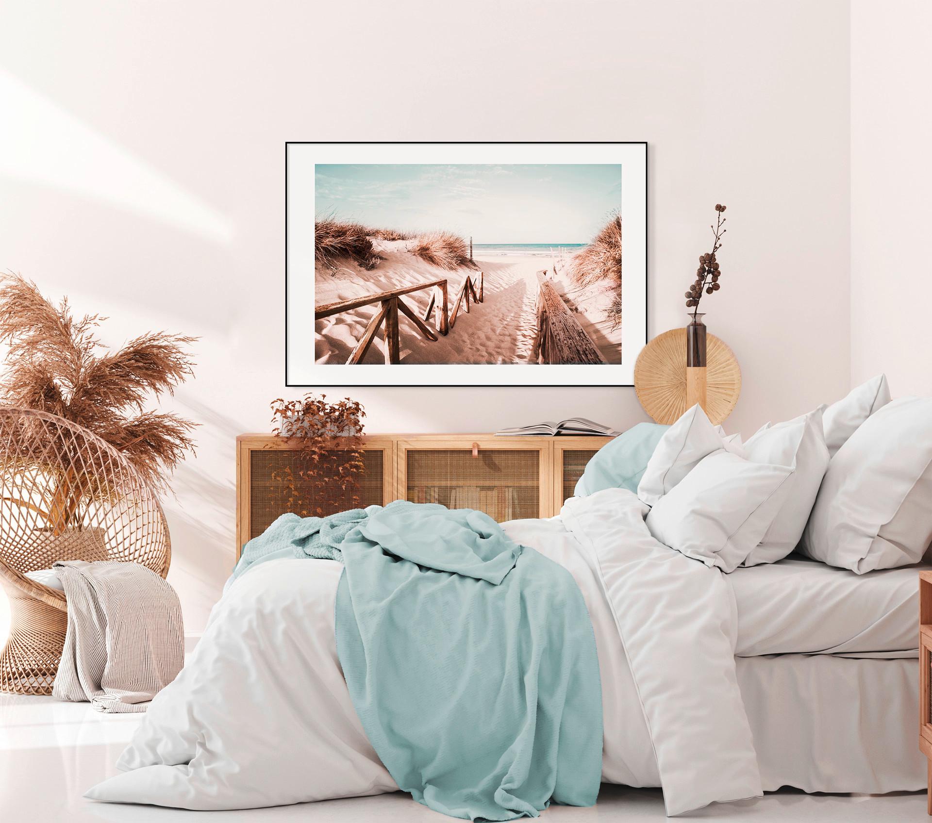 Bild Elena ca. 70x100cm - Braun/Weiß, Holzwerkstoff/Papier (100/70cm) - Modern Living