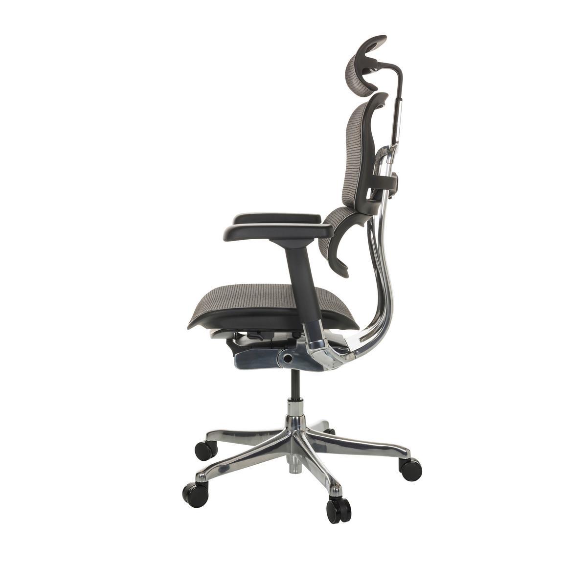 Pisarniški Stol Ergohuman I, Črna - srebrne barve/črna, Basics, kovina/umetna masa (69/119-144/65cm) - MID.YOU