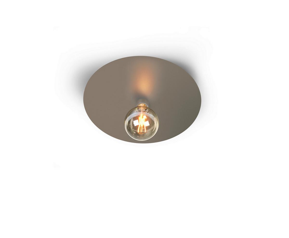 LAMPA SUFITOWA 18680299 CHIO - taupe, Basics, metal (34/6,5cm) - BOPP