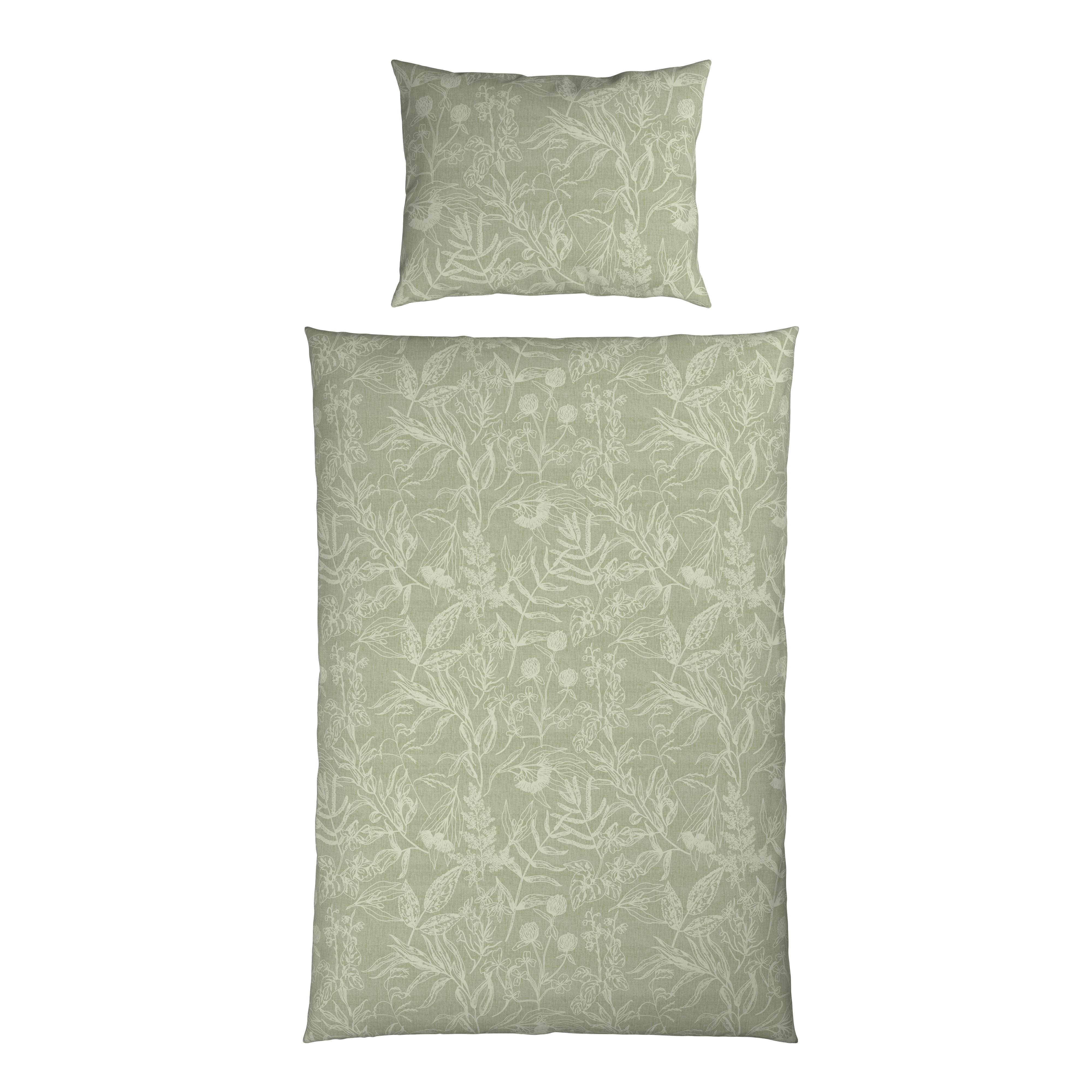 Lenjerie de pat Tylpur cca. 140x200/50x70 cm - verde salvie, textil (200/140/0,1cm) - Mömax