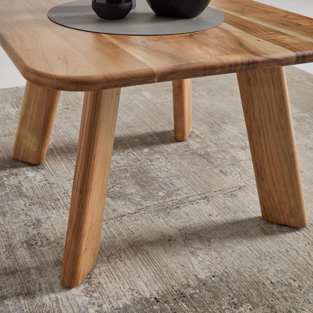 Couchtisch Liza aus Akazienholz, vollmassiv - Akaziefarben, MODERN, Holz (70/70/45cm) - Premium Living