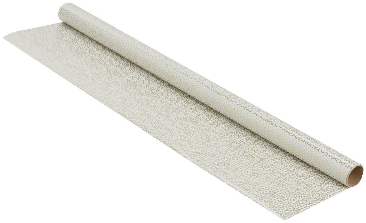 Geschenkpapier Maire in Weiss ca. 70x200cm - Weiss/Goldfarben, Papier (70/150cm) - Modern Living