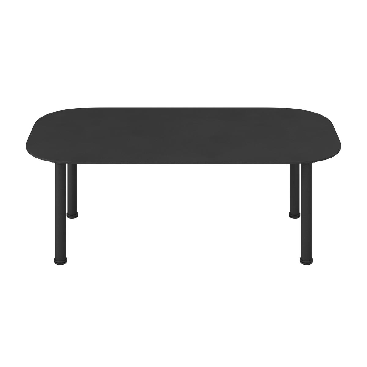 Loungegarnitur Charlotta Creme Metall/Outdoorstoff +Abdeckung - Creme/Schwarz, MODERN, Textil/Metall (242,5/78/75,5cm) - Bessagi Garden
