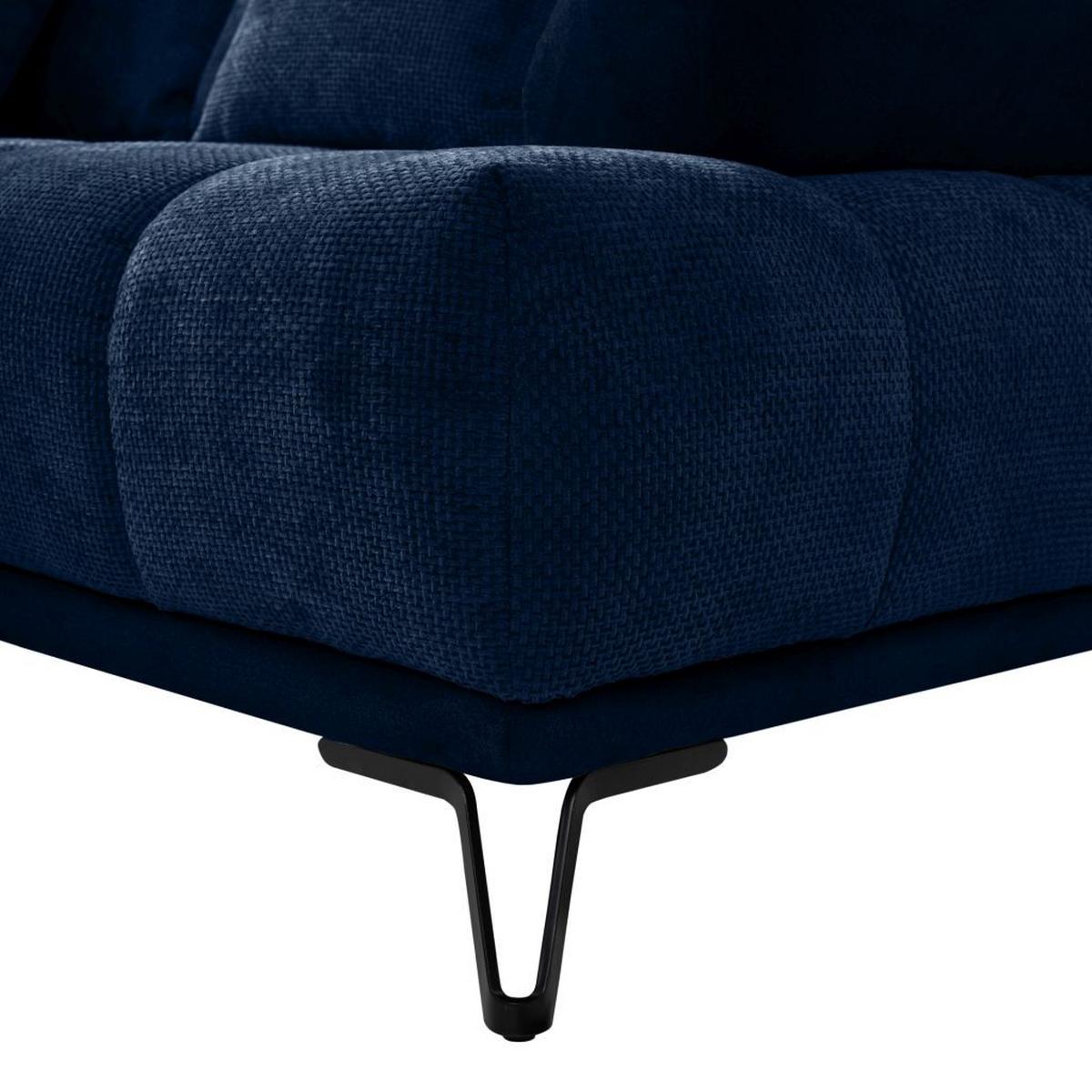Kutna Garnitura Largo N - tamno plava/crna, Moderno, tekstil/metal (184/262cm) - Modern Living