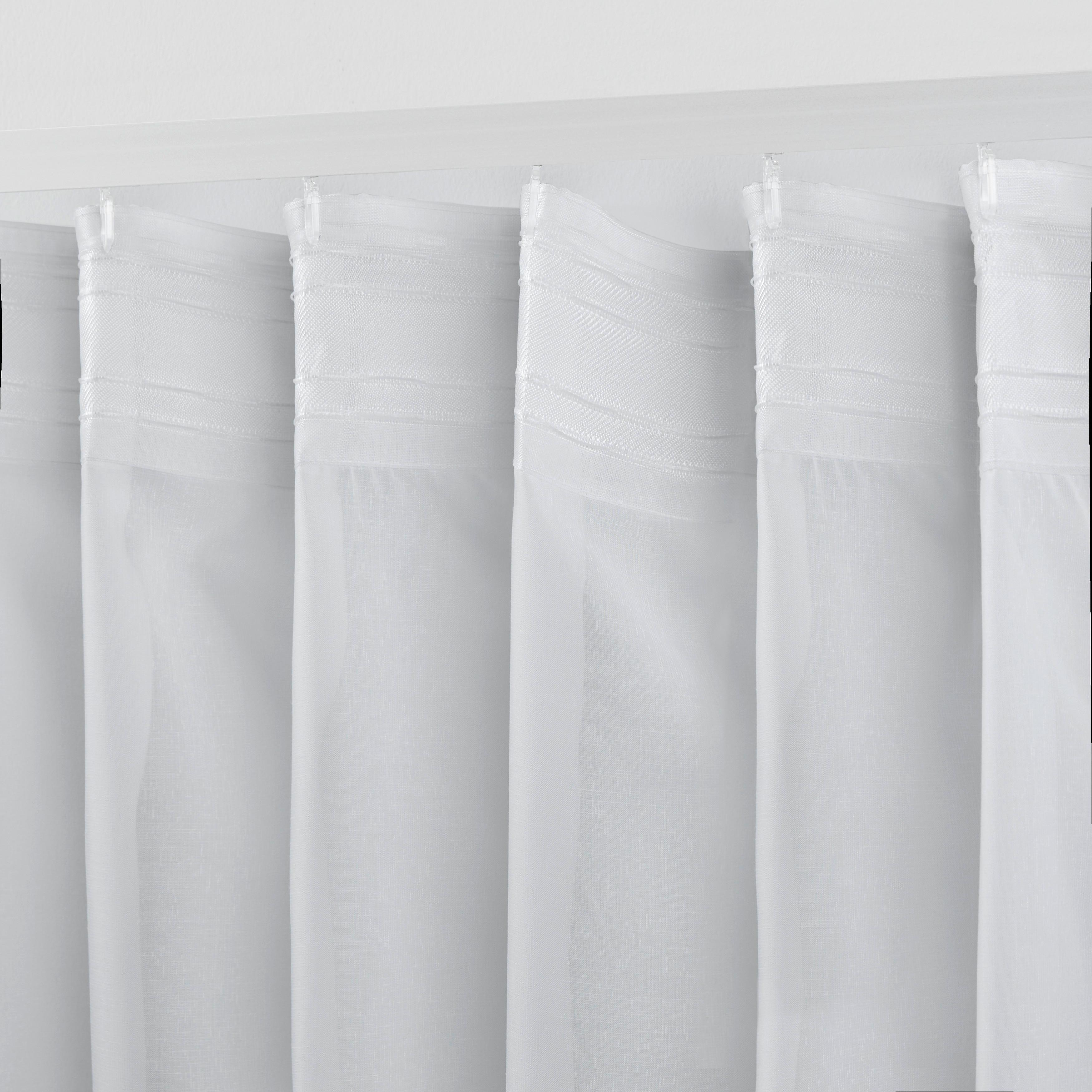 GARDINLÄNGD LEO TRANSPARENT 2 STK. -AKT- - naturfärgad, Klassisk, textil (140/255cm) - Premium Living