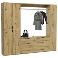 Garderobe Projekt X ca. 212x193 cm Artisan Eiche - KONVENTIONELL, Holzwerkstoff (212/193/34cm) - MID.YOU