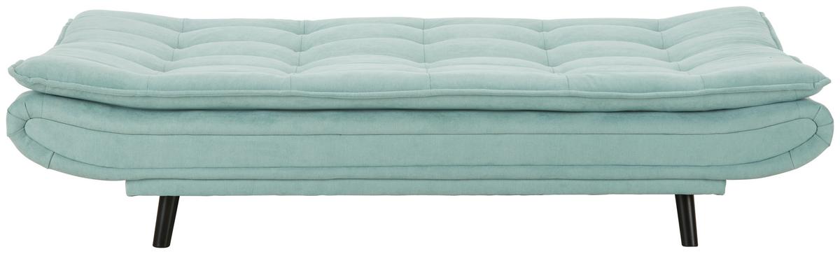 Schlafsofa in Grün - Schwarz/Grün, MODERN, Holz/Textil (194/90/100cm) - Mömax